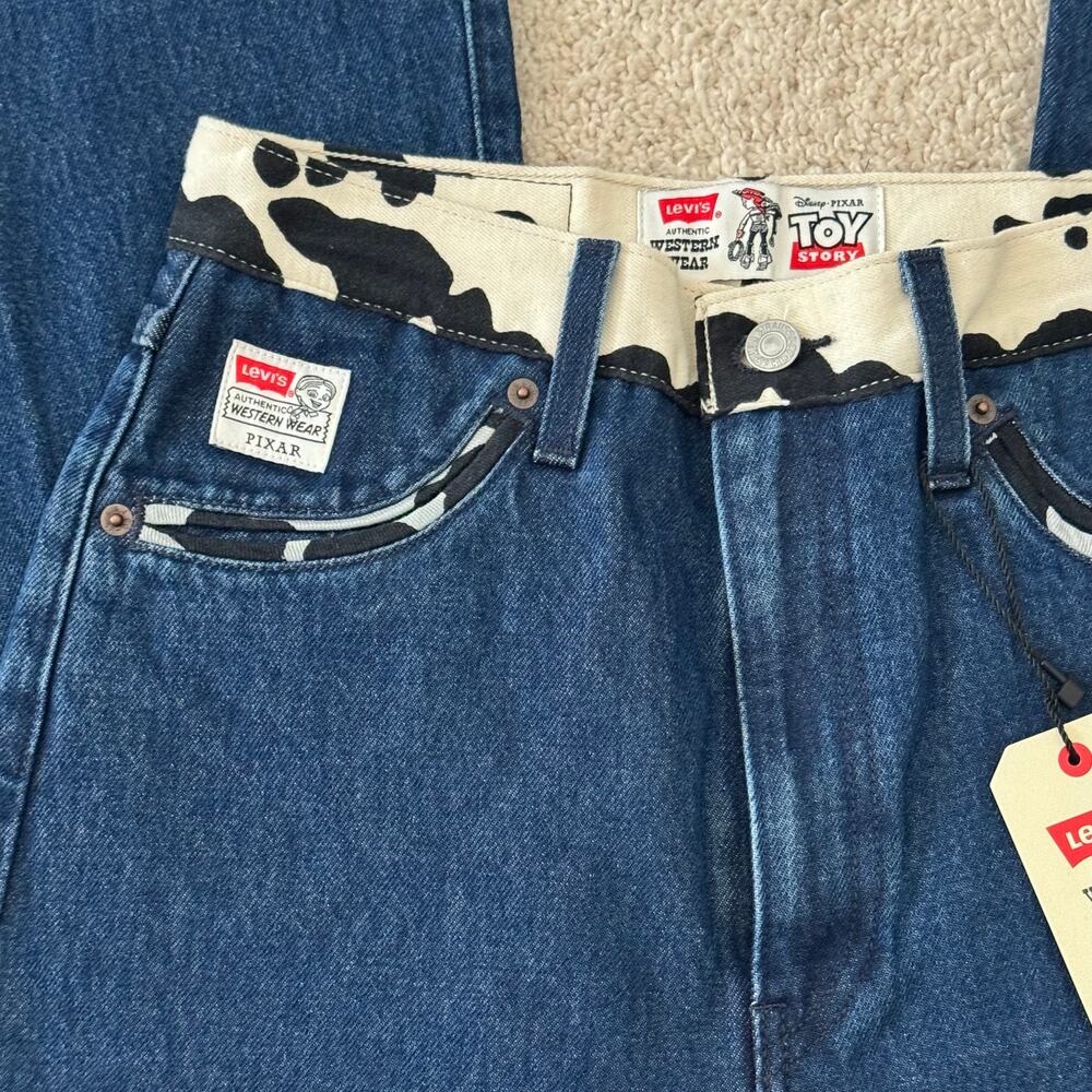 Levi’s Pixar Toy Story Jessie Western Ribcage Bell Flare Jean Women 29 Cowgirl - Picture 10 of 16